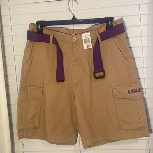 J. America LSU Khaki Cargo Shorts [Size: L]
